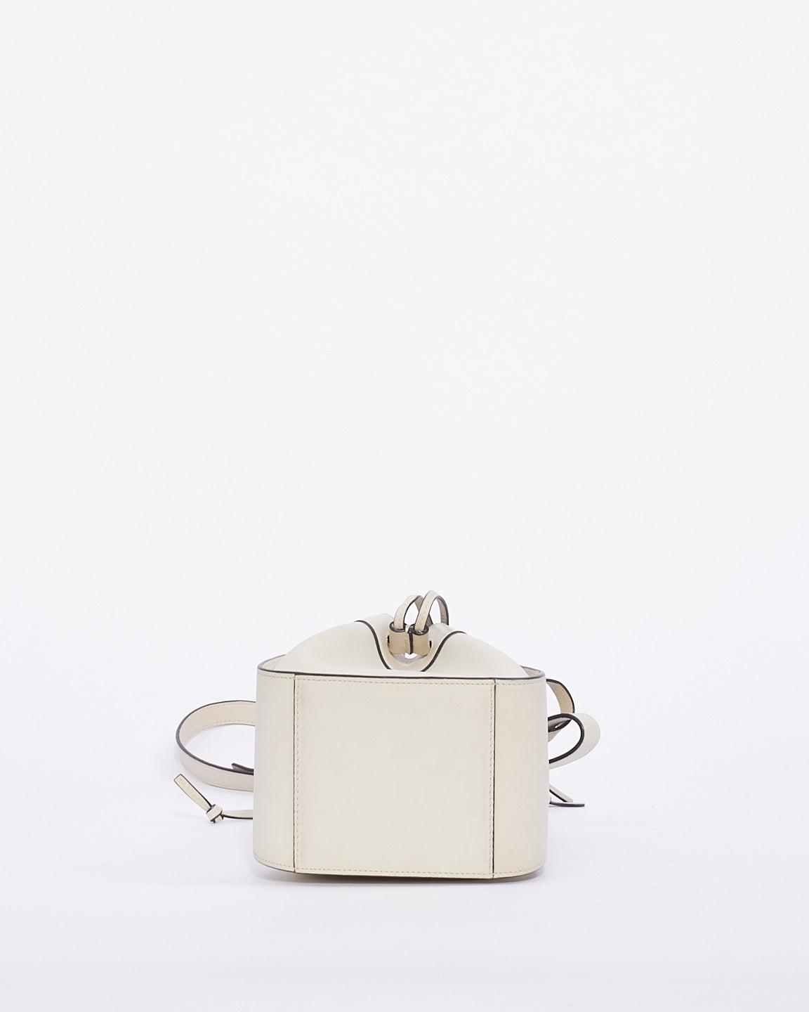 Loewe Mini sac hamac en cuir blanc