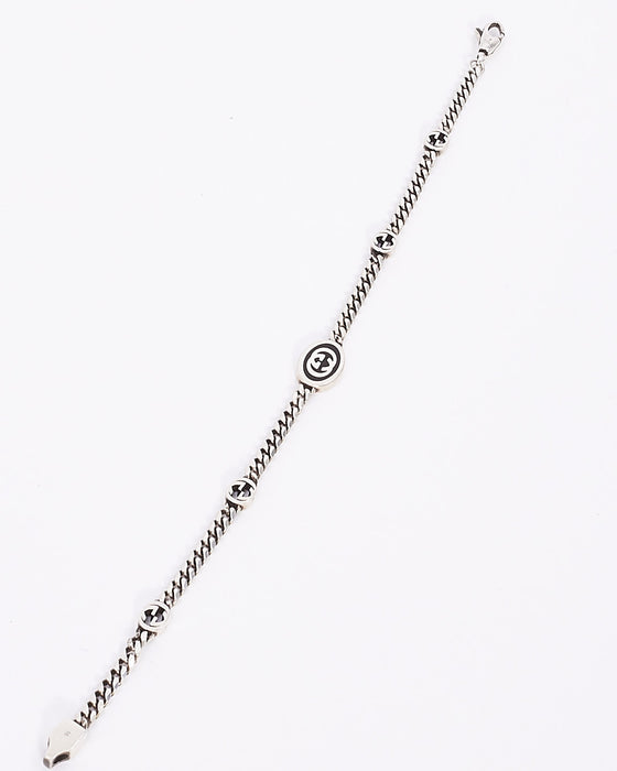 Gucci Silver Interlocking G Bracelet