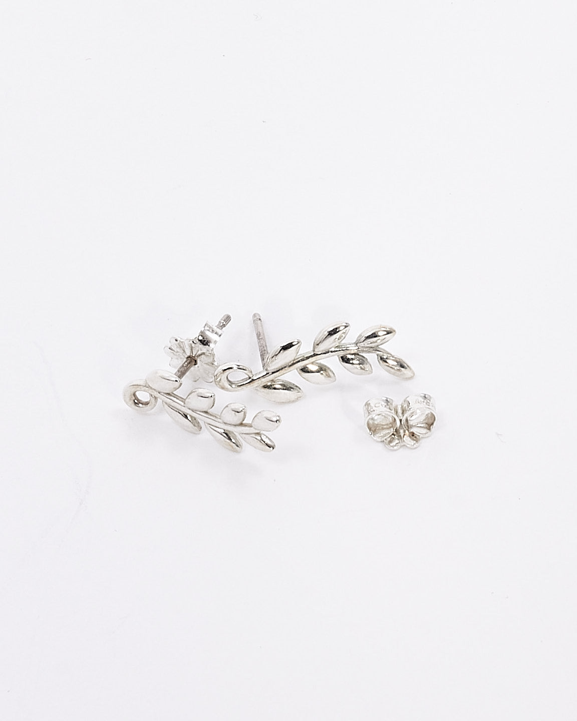 Tiffany & Co. Silver Olive Leaf Climber Earrings