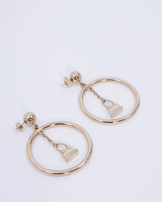 Jacquemus Silver Le Chiquito Drop Hoop Earrings