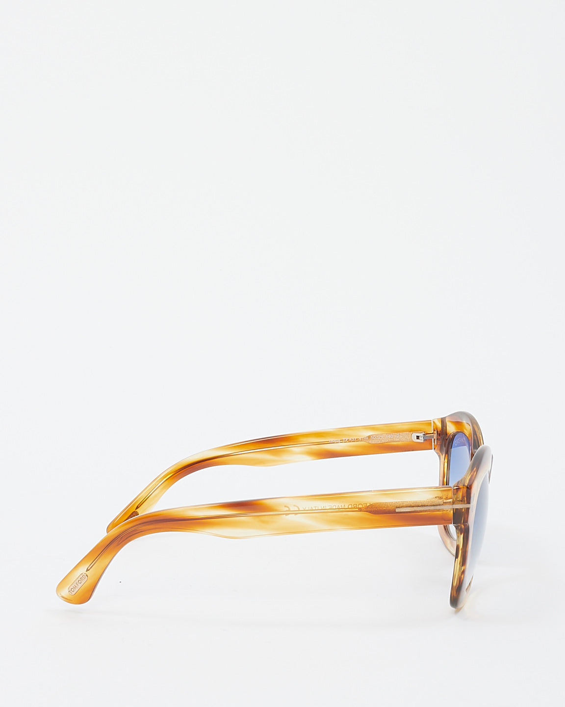 Tom Ford Brown /Blue Gradient Acetate Greta Wayfarer Sunglasses - TF431