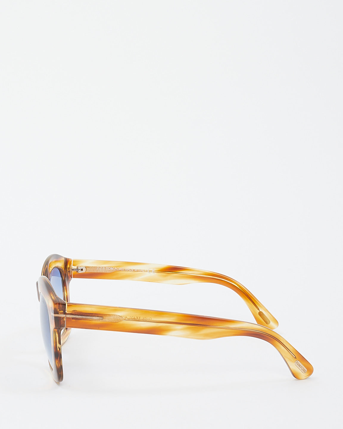 Tom Ford Brown /Blue Gradient Acetate Greta Wayfarer Sunglasses - TF431