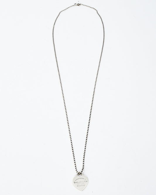 Tiffany & Co. Silver Return to Tiffany Heart Lock Necklace