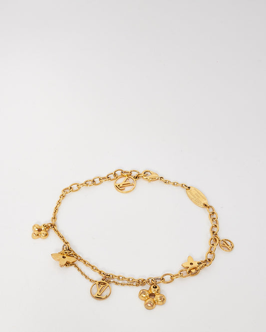 Louis Vuitton Gold Coloured Metal Charm Bracelet