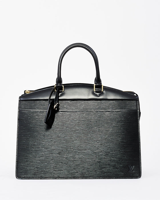 Louis Vuitton Black Epi Leather Riviera Tote Bag