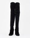 Stuart Weitzman Black Suede Highland Stretch Suede Over-The-Knee Boots - 7
