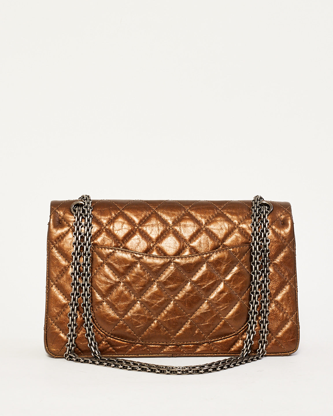 Chanel Bronze Aged Leather 226 Reissue Double Flap Bag