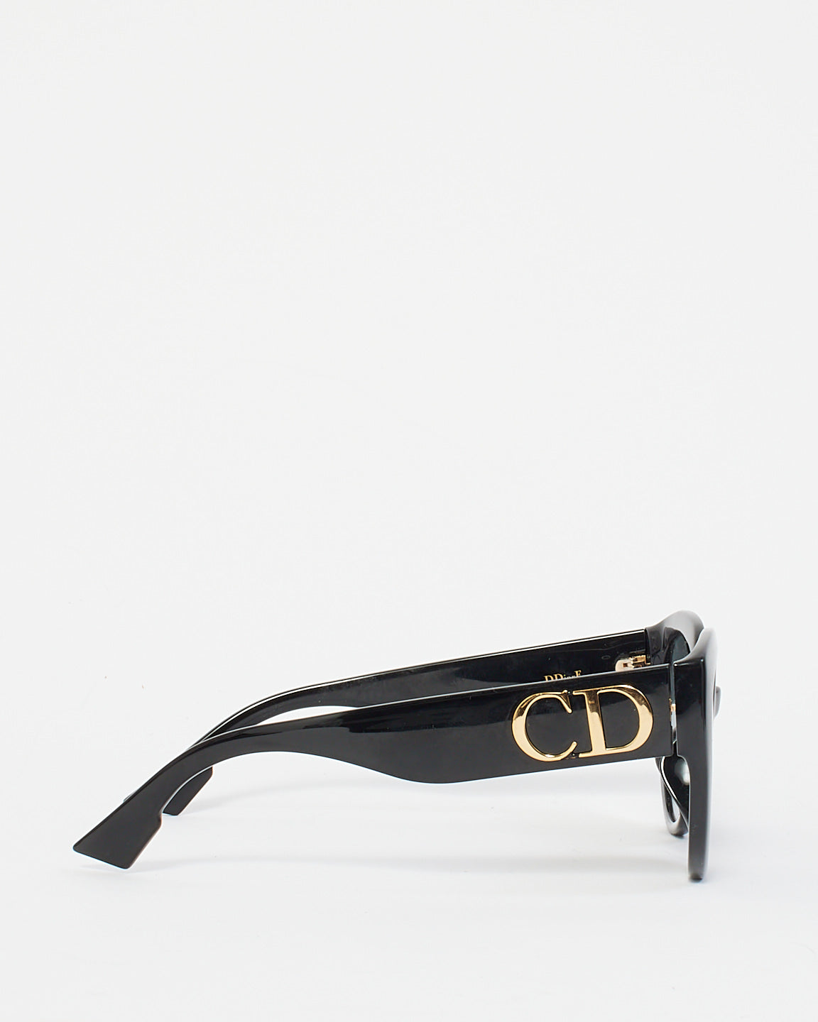 Dior Black Acetate DDiorF Cat Eye Sunglasses
