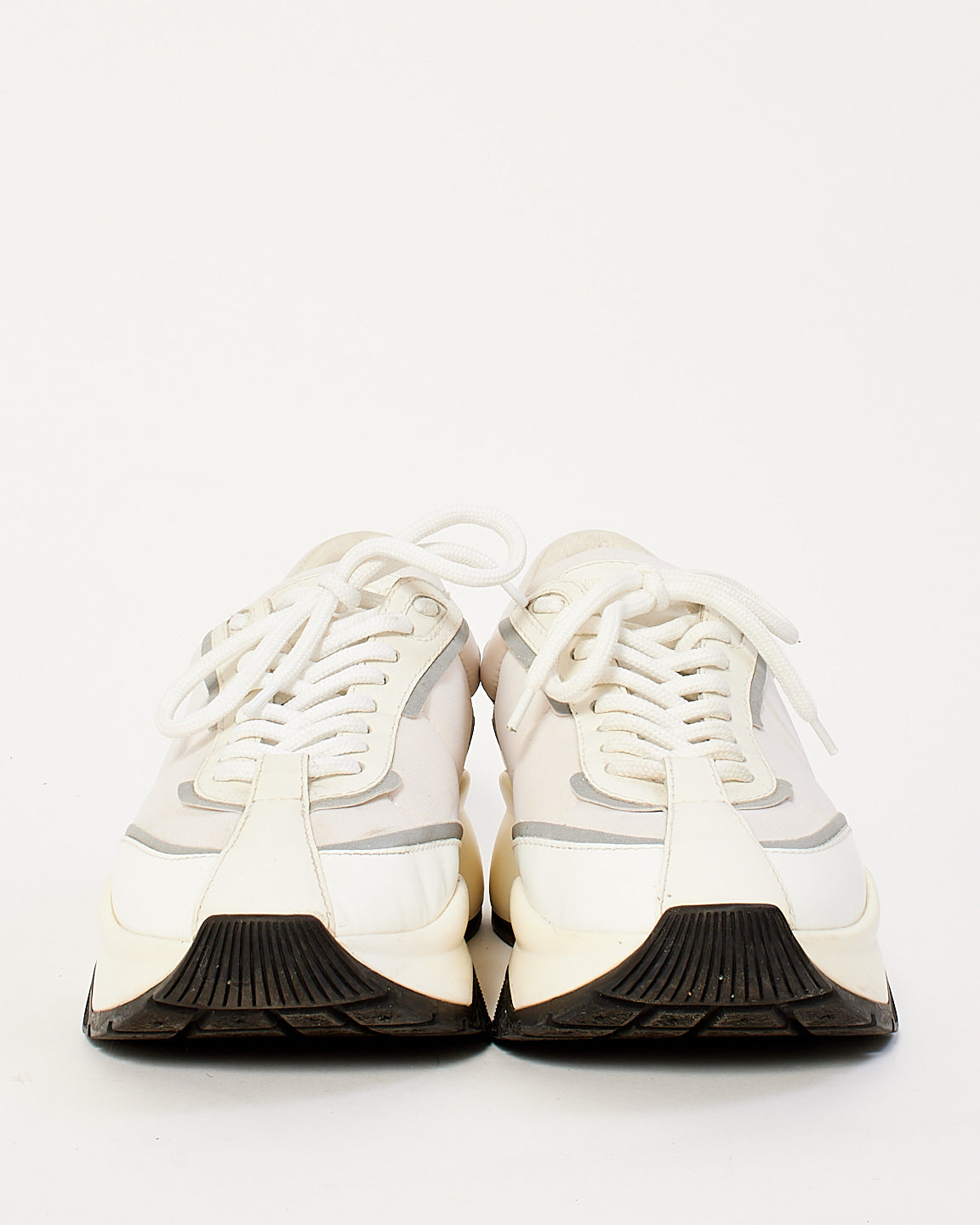 Jimmy Choo White Leather Raine Sneaker - 38