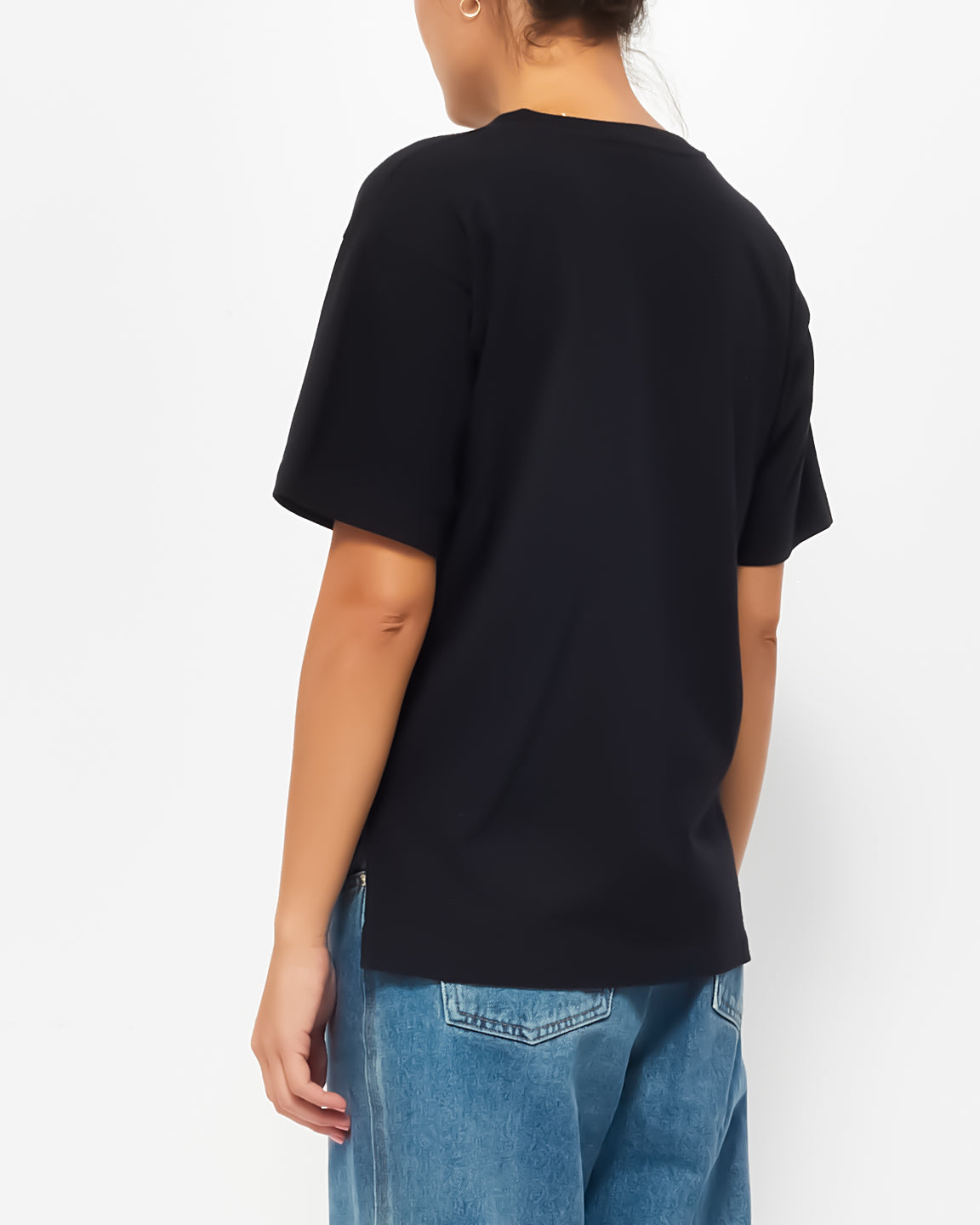 Fendi Black Logo T Shirt - XS