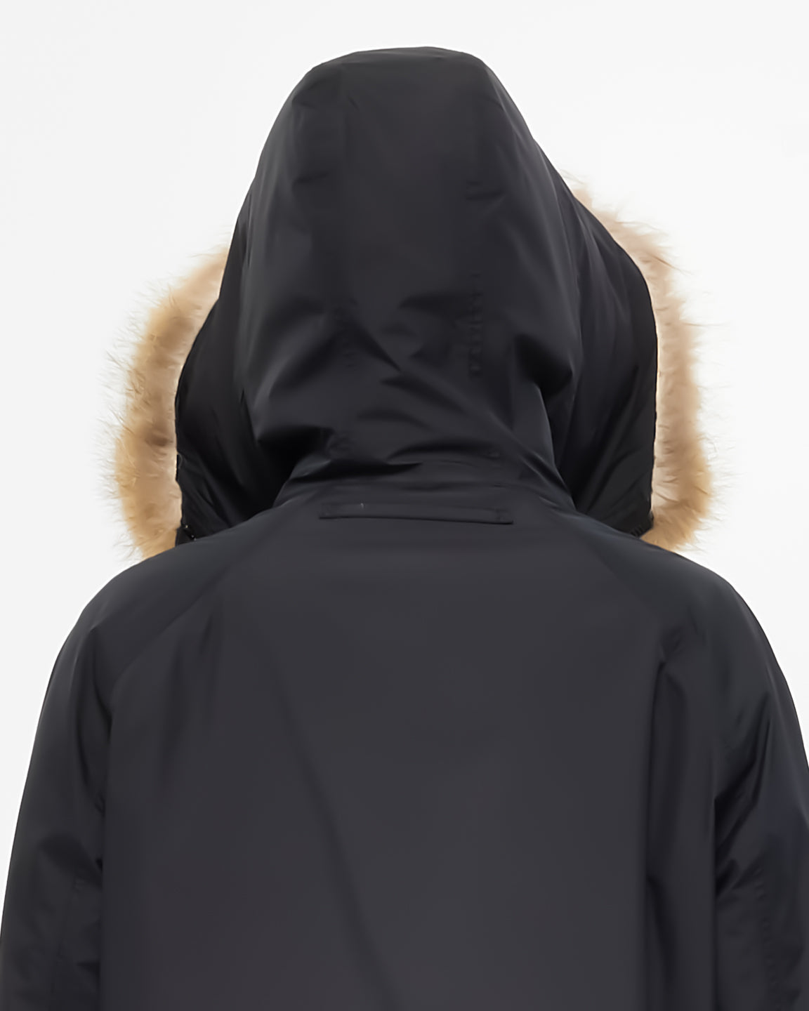 Prada Black Fur Hooded Down Winter Jacket - M