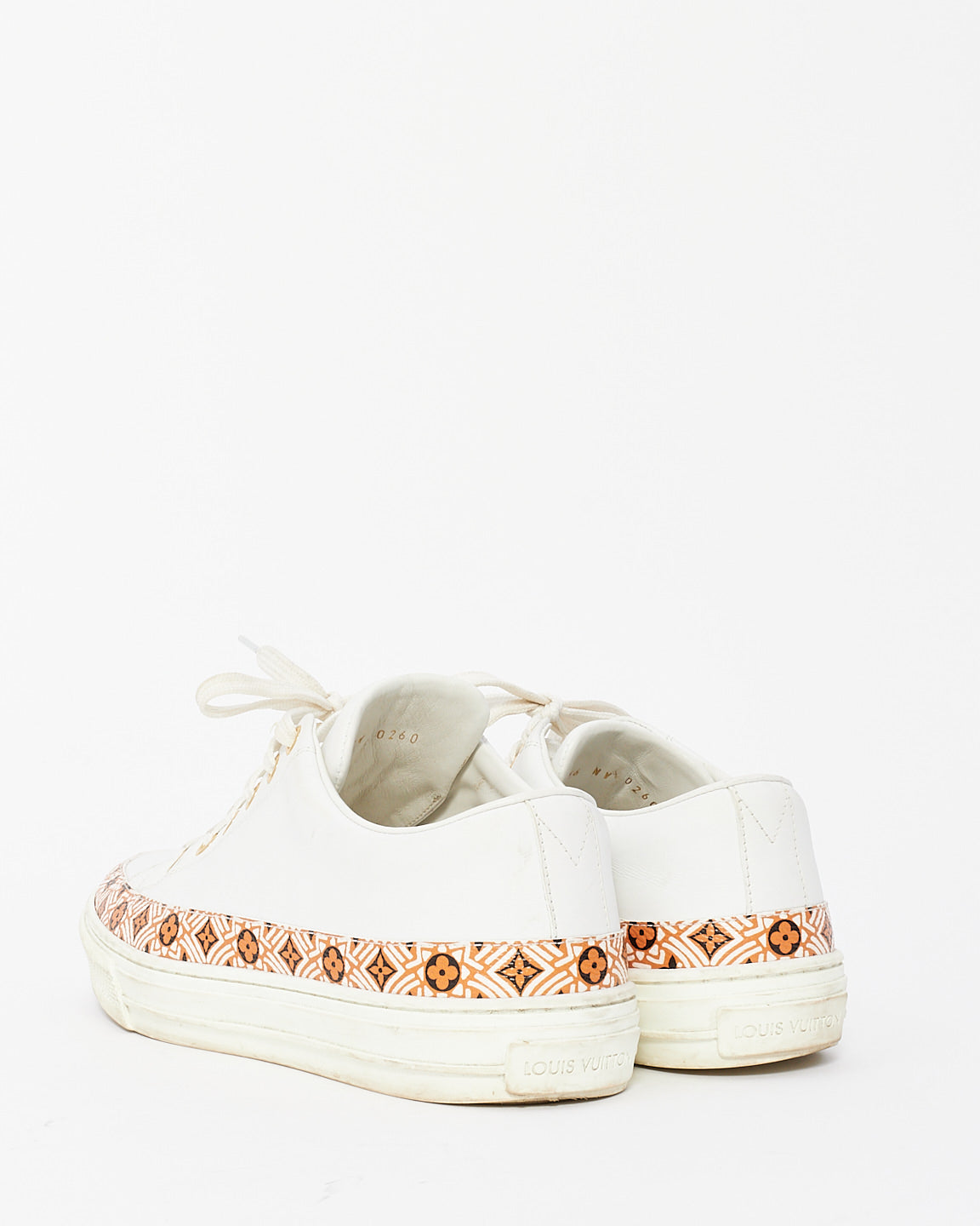 Louis Vuitton White Leather Stellar Low Top Sneakers - 36