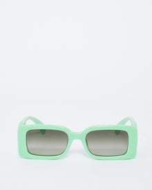  Gucci Green Acetate Rectangular Frame Sunglasses GG13255