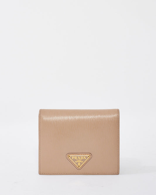 Prada Blush Pink Saffiano Leather Compact Wallet
