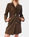 Fendi Brown Zucca Colorful Trimming Trench Coat - XS/IT40