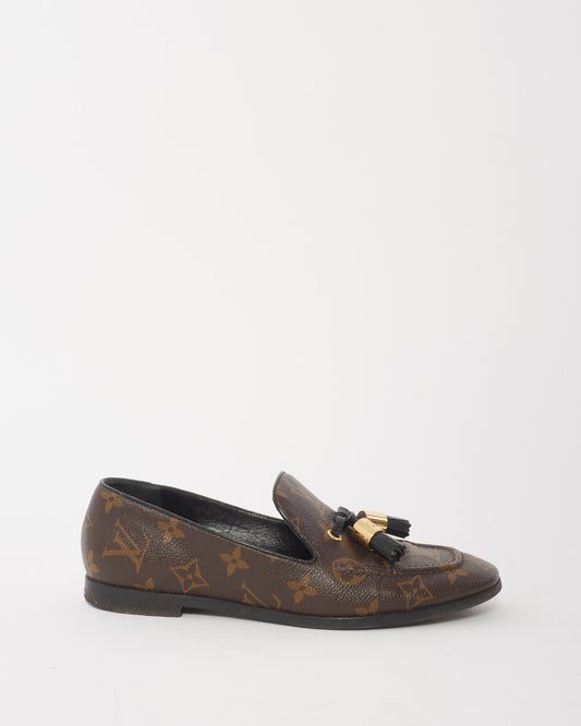 Louis Vuitton Monogram Canvas Society Loafers - 36