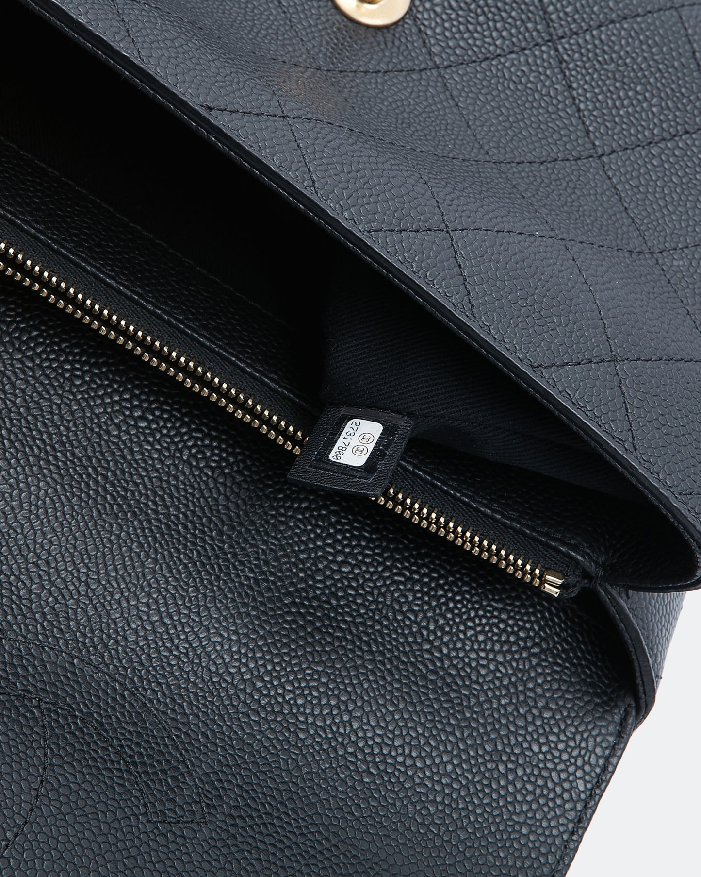 Chanel Black Caviar Chic Medium Top Handle Bag