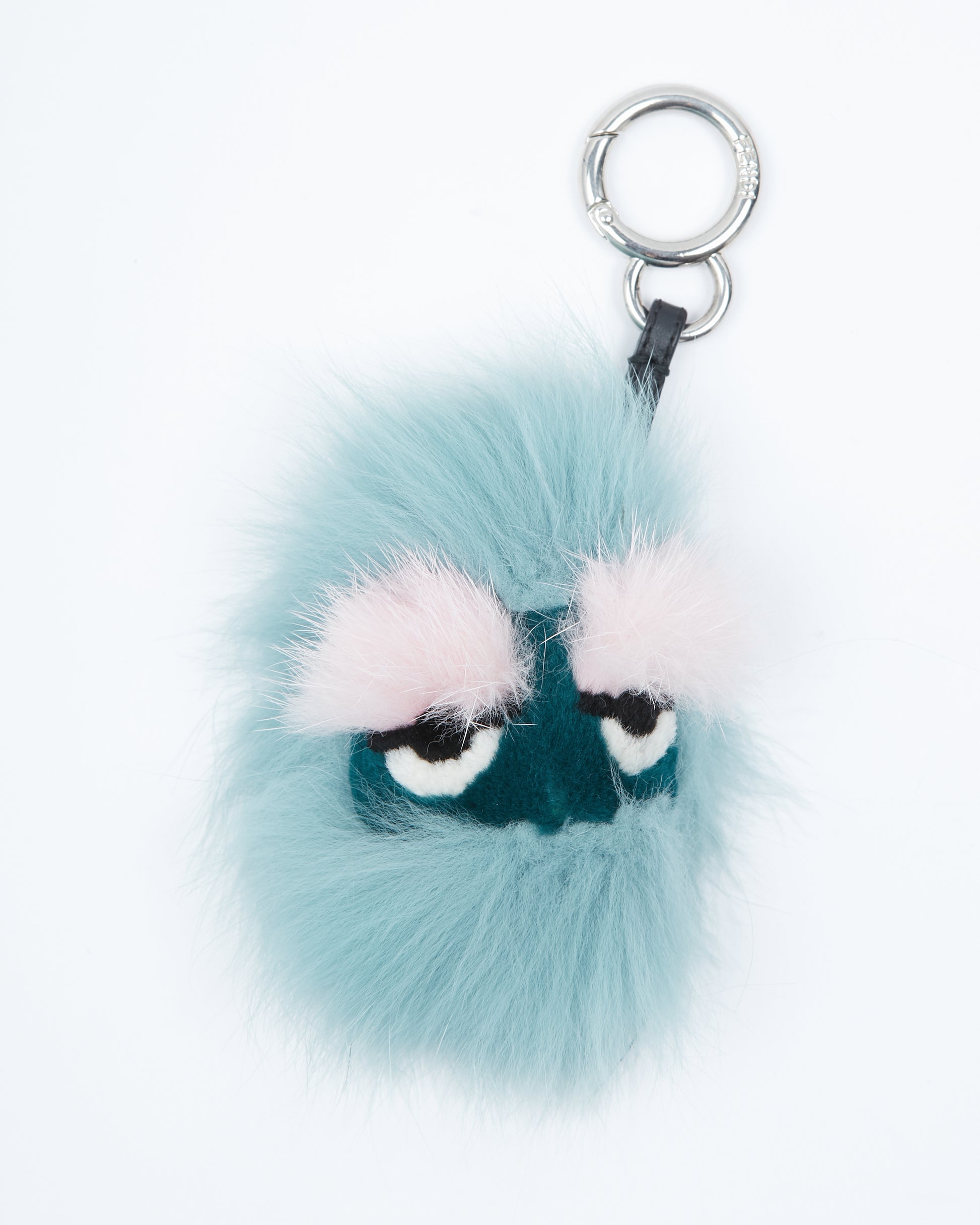 Explore a Fendi Blue/Pink Furry Monster Key Chain Authenticated