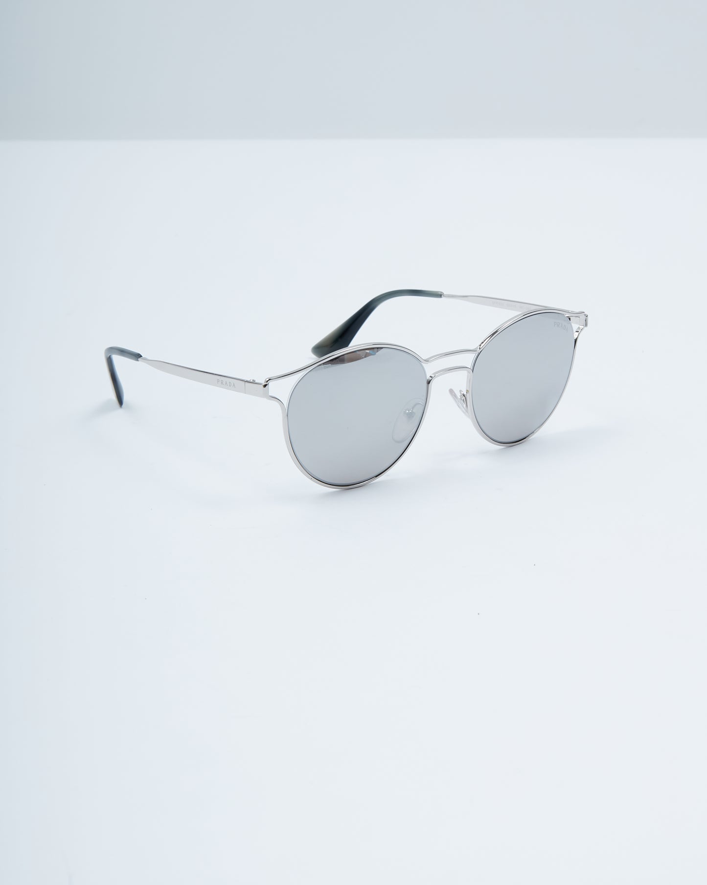 Prada Silver Round SPR625 Sunglasses