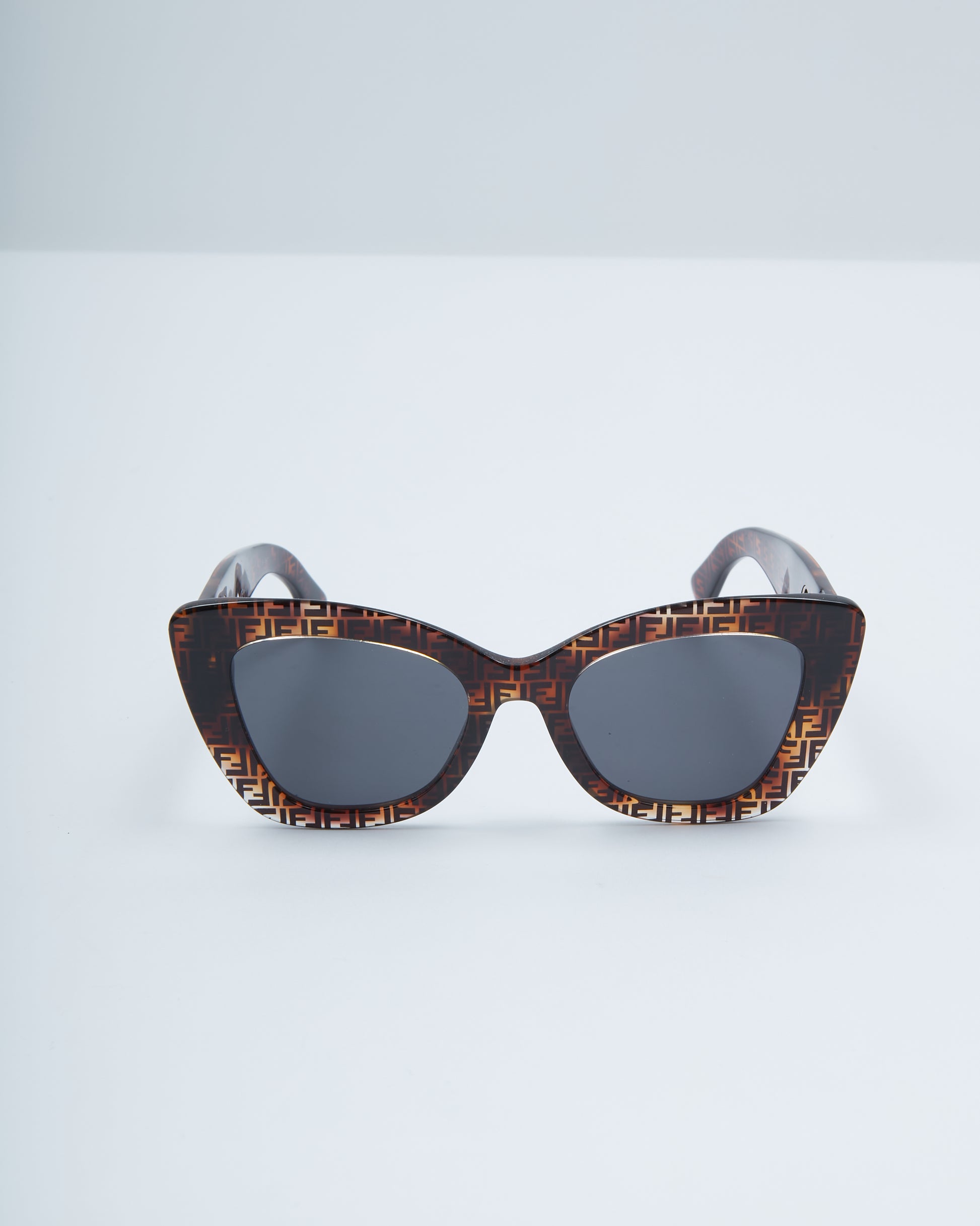 Explore a Fendi Dark Havana Zucca FF0327/S Cat Eye Sunglasses