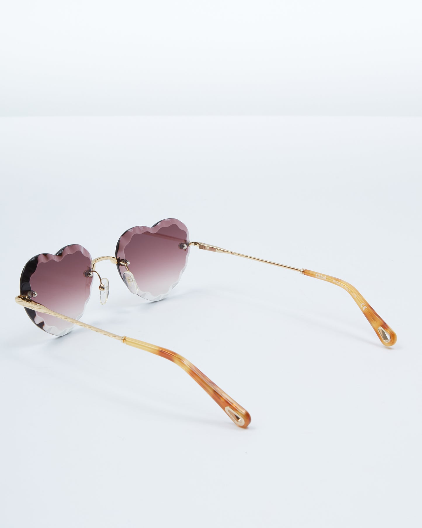 Chloe Brown Heart Shaped CE150S Sunglasses