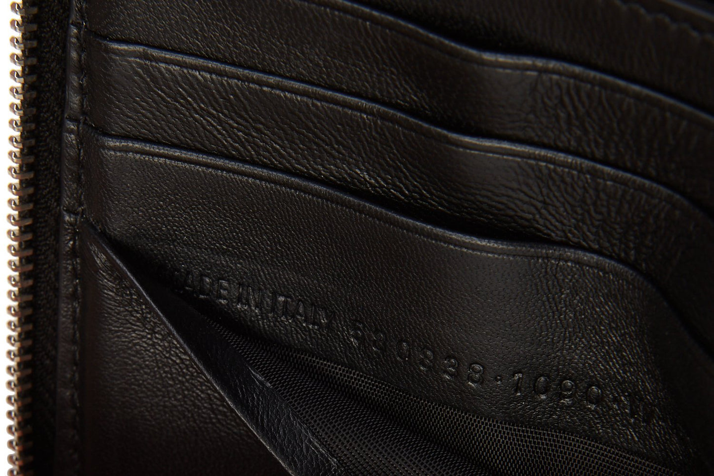 Balenciaga Black Croc Embosses Leather Ville Square Wallet