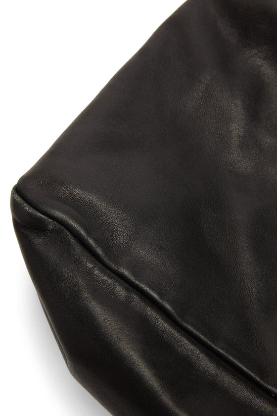 Gucci Black Leather Horsebit Hobo Bag