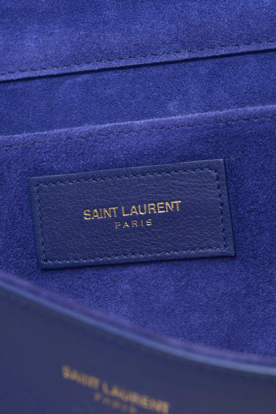 Saint Laurent Royal Blue Y Chyc Clutch