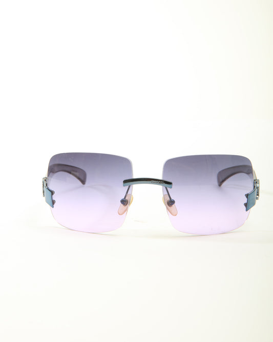 Chanel Purple Rimless 4039 Sunglasses