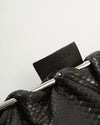 Gucci Black Lizard Leather Evening Clutch