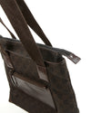 Gucci Brown Monogram GG Canvas Leather Pocket Shoulder Bag Tote
