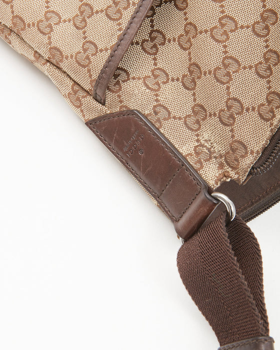 Gucci Brown GG Canvas Crossbody Bag