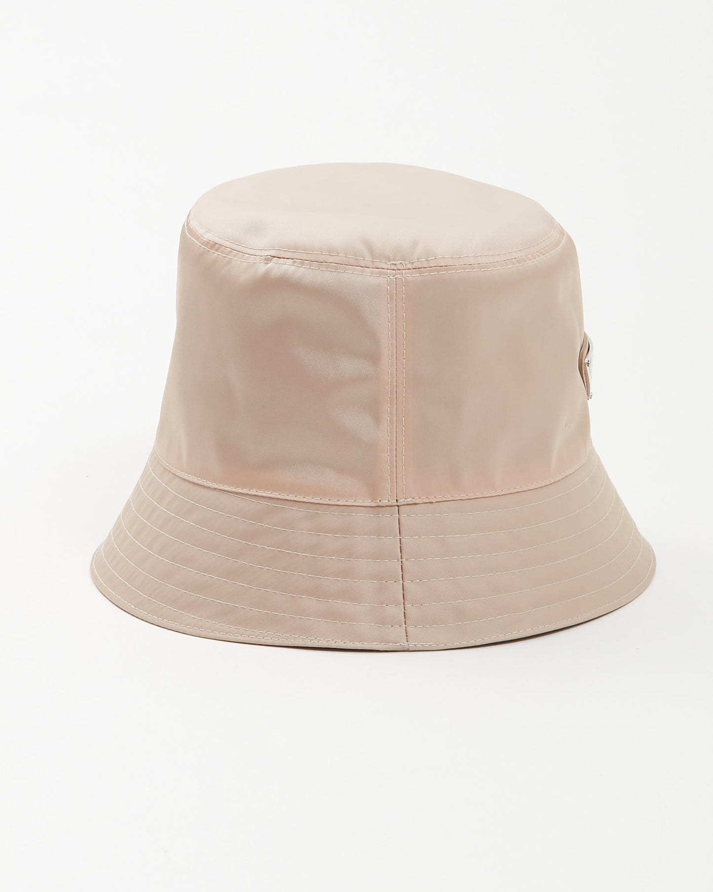 Prada Beige Nylon Tessuto Bucket Hat - S