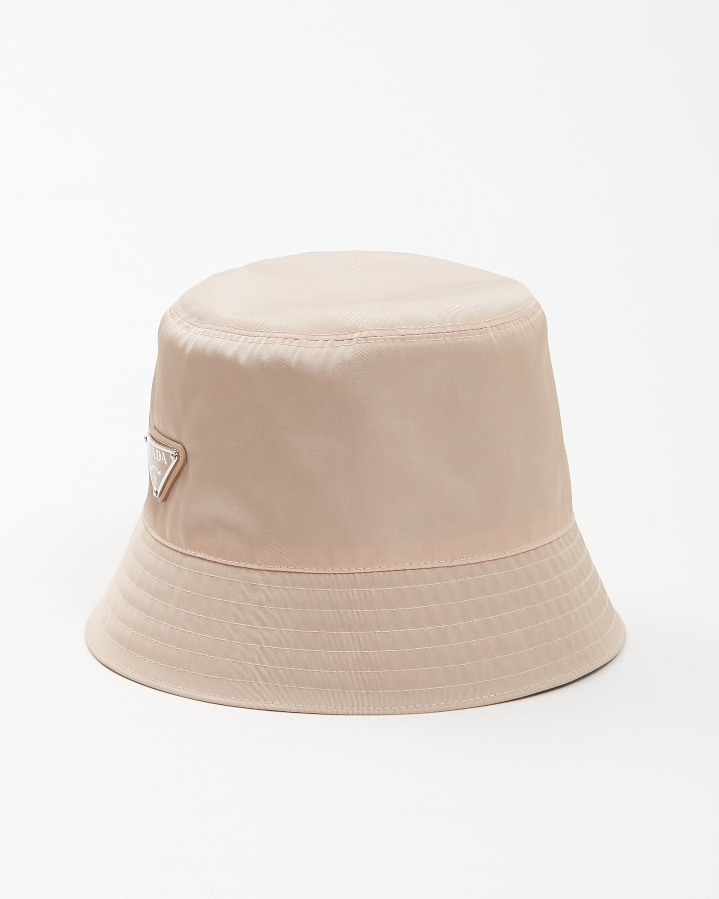 Prada Beige Nylon Tessuto Bucket Hat - S