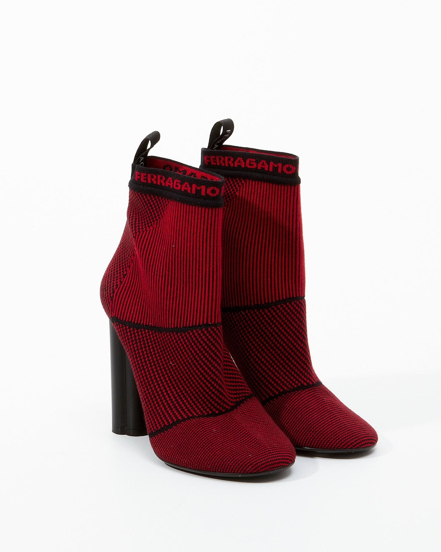 Salvatore Ferragamo Bottines chaussettes rouges - 38
