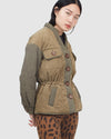 Heartloom Khaki Quilted Jacket - XS