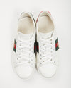 Gucci White Ace Web Bee Sneaker - 36.5