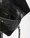 Chanel Vintage Black Quilted Lambskin Waist Belt Bag GHW