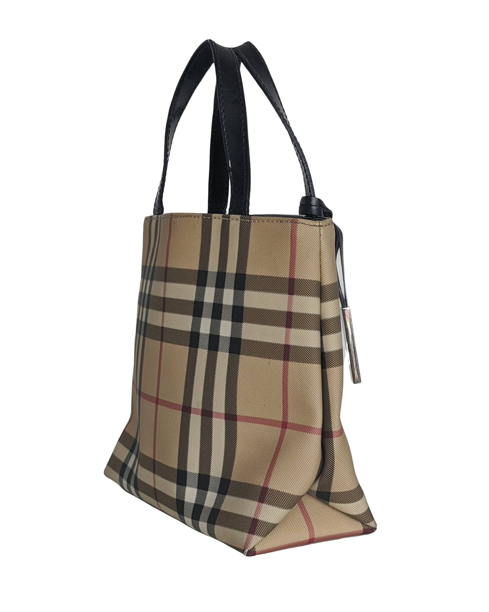 Burberry nova check small tote sales