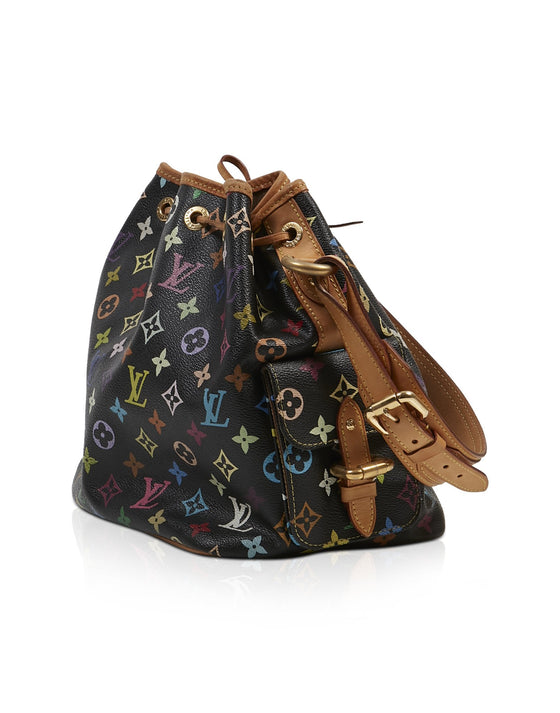 Louis Vuitton Black Multi Petit Noe Shoulder Bag