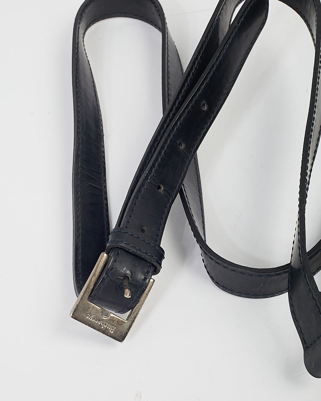 Burberry Navy Coated Canvas  Nova Check Crossbody Bag