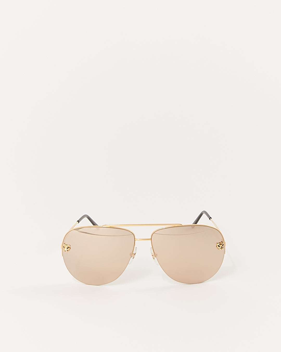 Cartier Gold Panthere Aviator Sunglasses