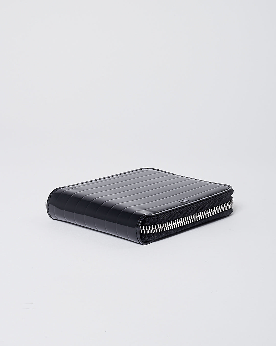 Dior Homme Black Patent Zippy Wallet