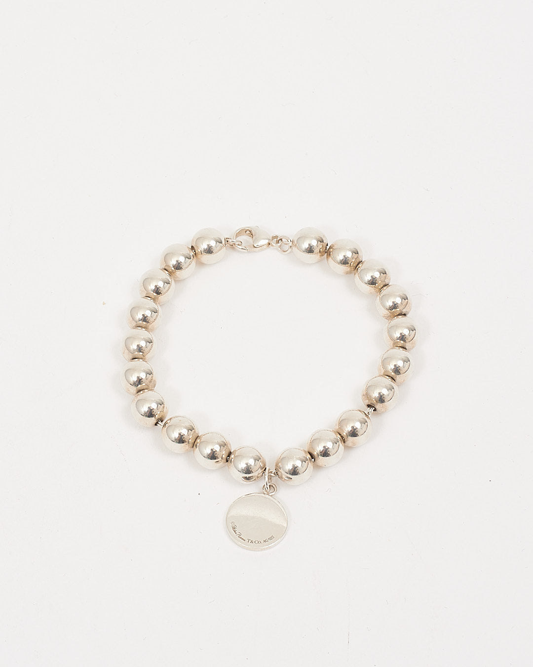 Bracelet étiquette d'amour boule en argent sterling Tiffany