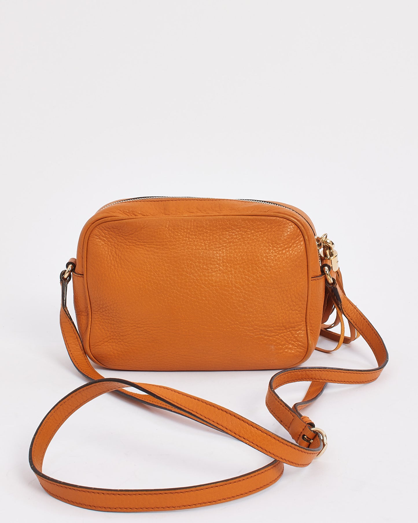Gucci Burnt Orange Leather Soho Disco Crossbody Bag