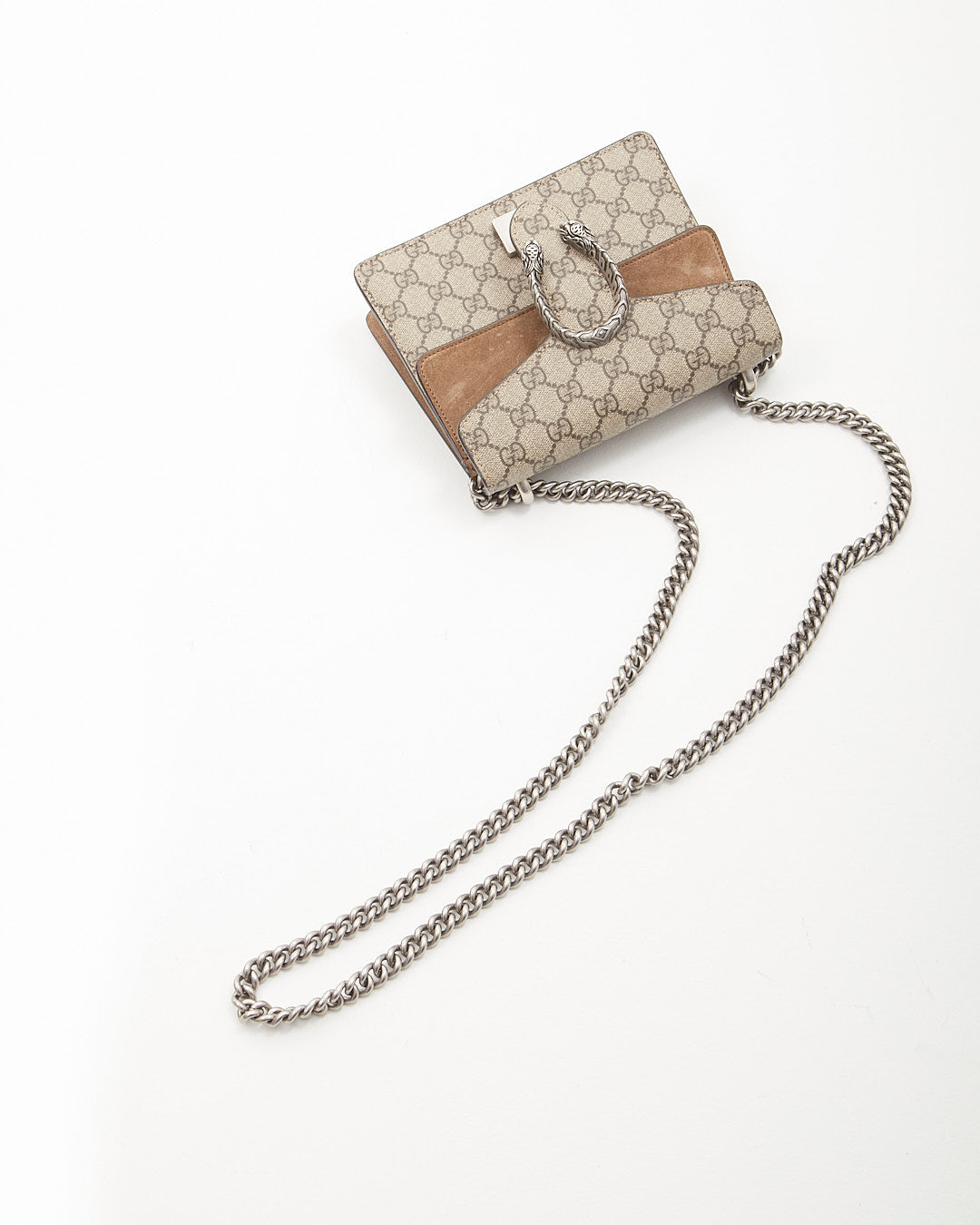 Gucci GG Supreme Canvas Small Dionysus Crossbody Chain Bag