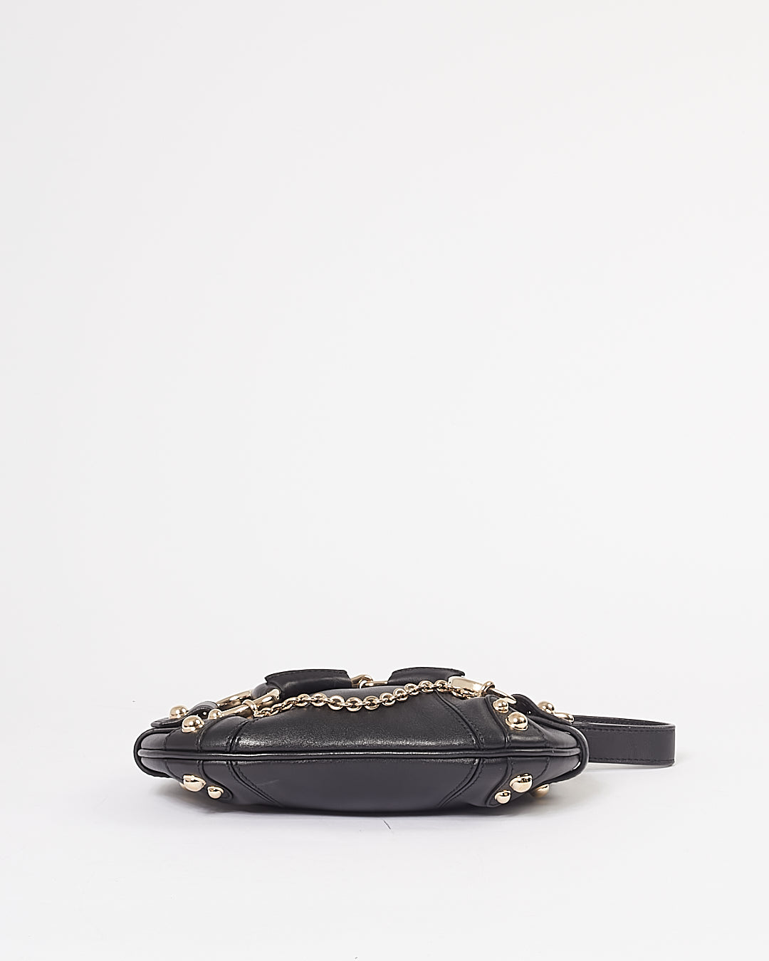 Gucci Black Horsebit Small Shoulder Bag