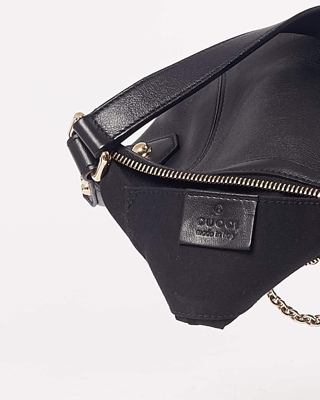 Gucci Black Horsebit Small Shoulder Bag