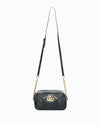 Gucci Black Matelasse GG Marmont Small Camera Bag