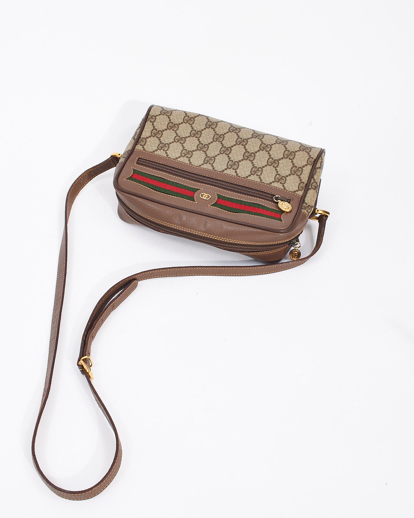 Gucci Vintage GG Supreme Plus Ophidia Crossbody Bag